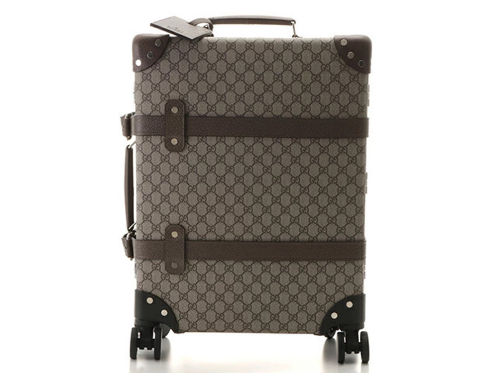 Gucci Globe Trotter GG Carry On Bag Beige Cream Leather